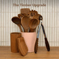 CoreSet™ 9-Piece Acacia Utensil Collection